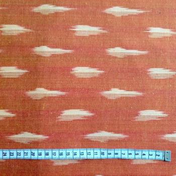 Preview: Ikat Stoff aus Indien – ORANGE